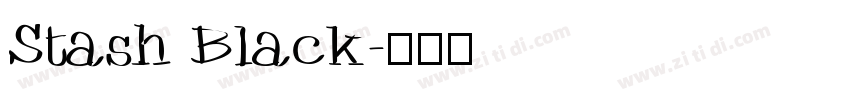 Stash Black字体转换
